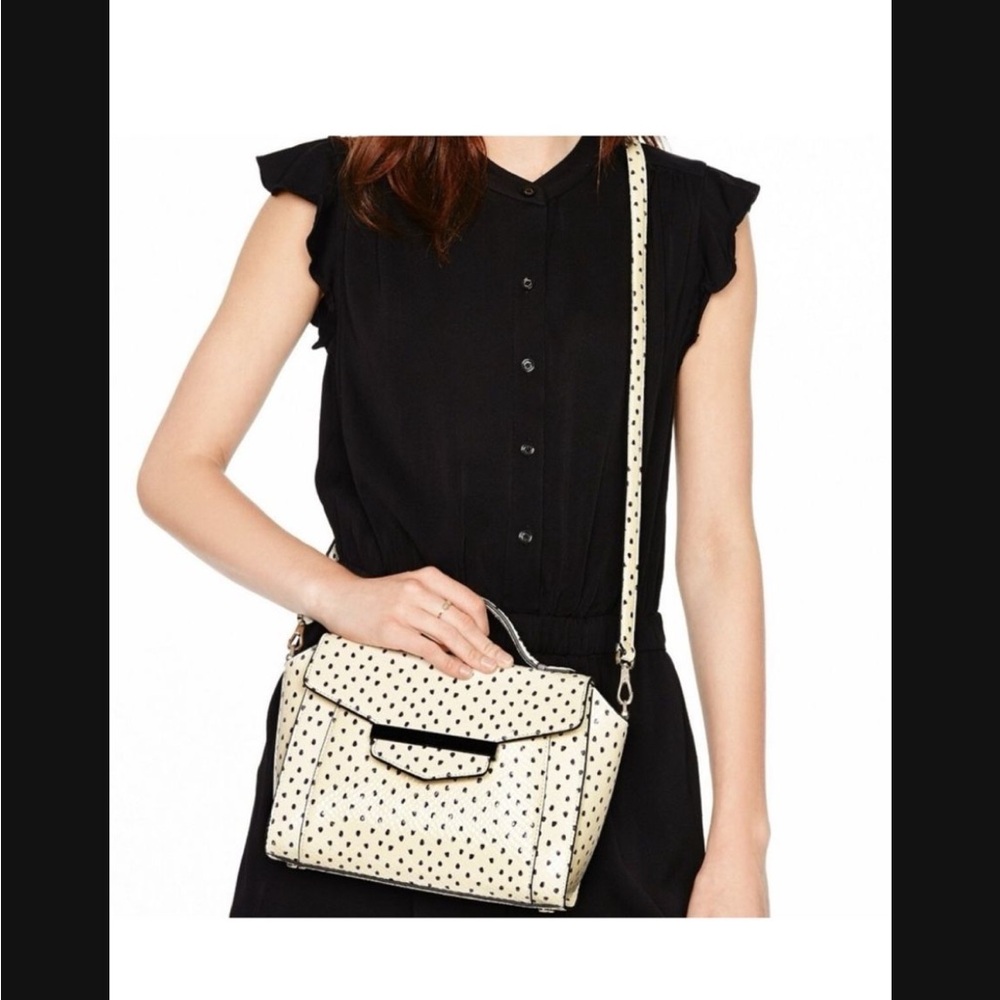 Kate Spade Kennedy Marra Snake Flamingo Dot Lether Purse